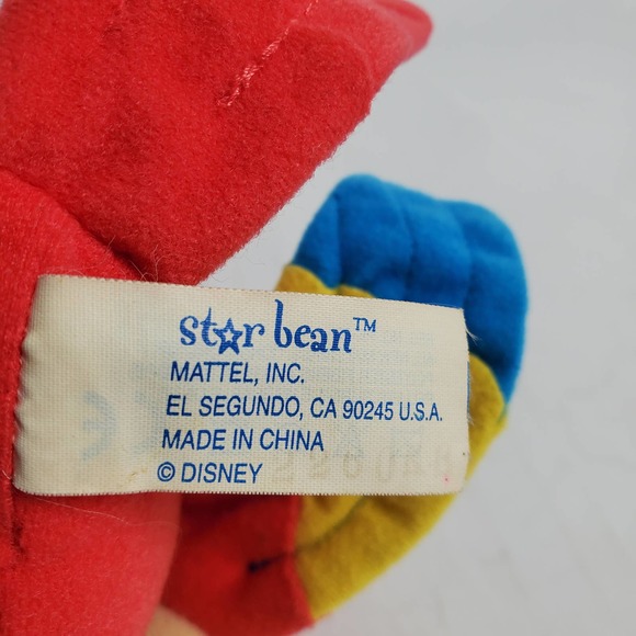 Disney Star Bean Waddleswoth Parrot Plush Bird 6" Stuffed Animal Beanbag - Picture 6 of 7